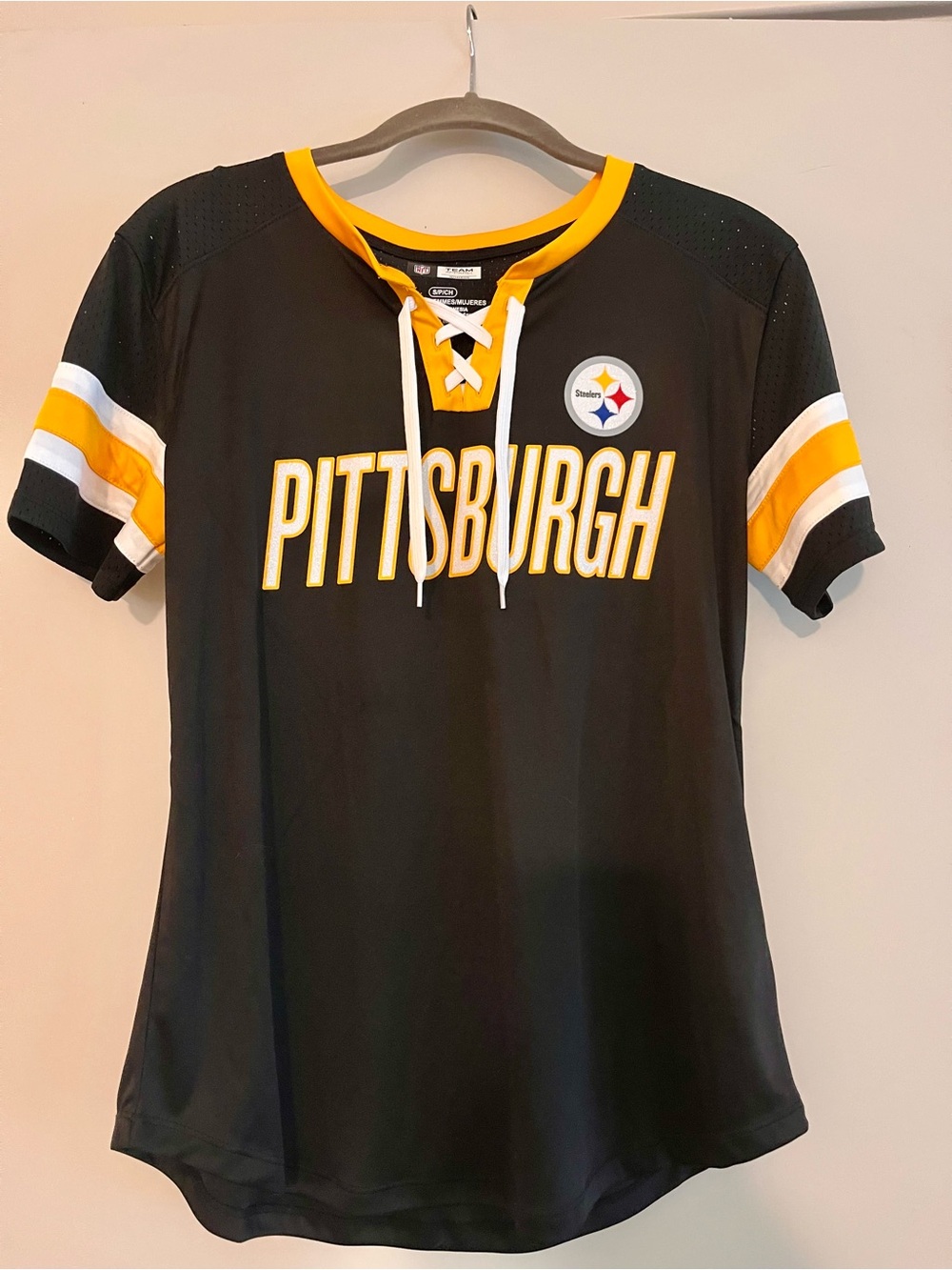 Women’s Pittsburgh Steelers Sparkle Jersey - Size Small